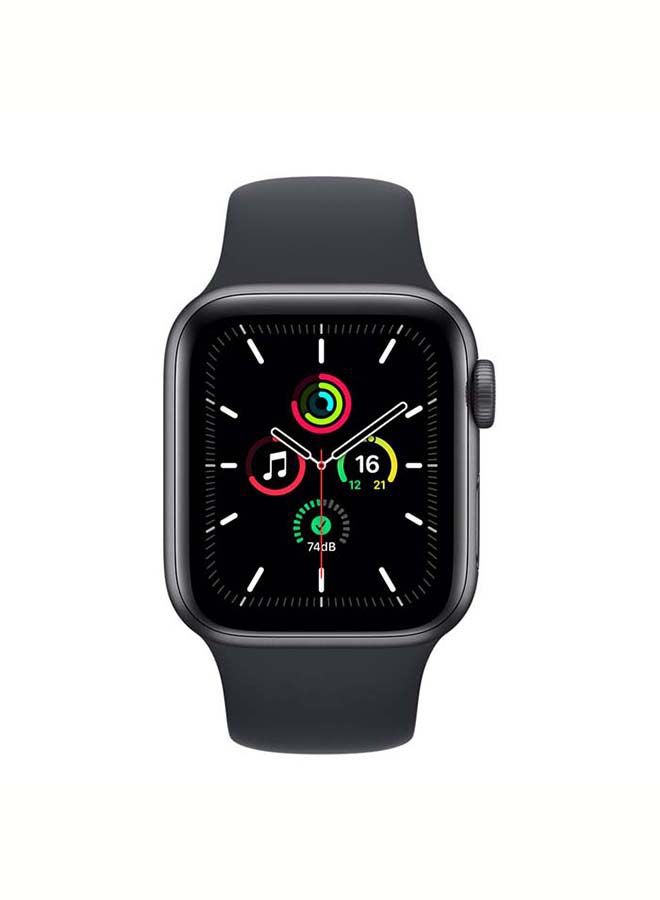 Apple Watch SE GPS + Cellular 40mm Space Grey Aluminium Case With Sport Band  Regular Midnight  - Image 2