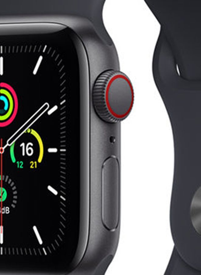 Apple Watch SE GPS + Cellular 40mm Space Grey Aluminium Case With Sport Band  Regular Midnight  - Image 5