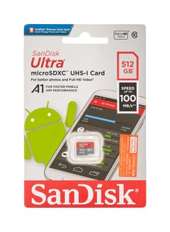 Sandisk Ultra U1, C10, A1, UHS-1, 120MB/s R, 4x6, 10Y microSDXC Card 512 GB  - Image 2