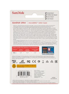 Sandisk Ultra U1, C10, A1, UHS-1, 120MB/s R, 4x6, 10Y microSDXC Card 512 GB  - Image 3