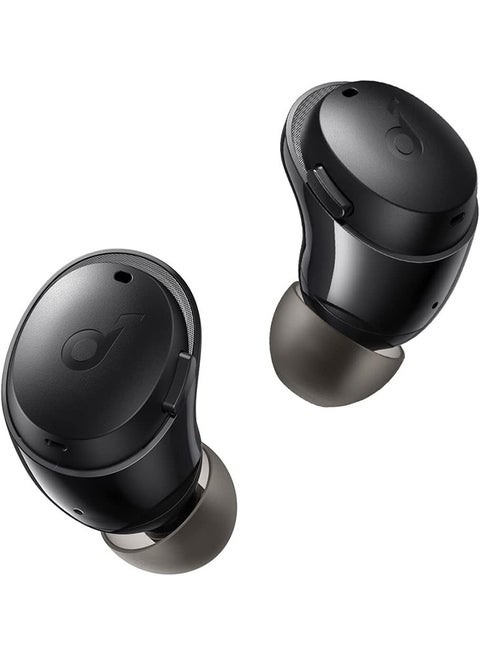 سماعات أذن لاسلكية بخاصية إلغاء الضوضاء Anker Soundcore Life A3i، وجهير عميق، وسماعات بلوتوث Hybrid ANC، ومكالمات معززة بالذكاء الاصطناعي مع 6 ميكروفونات، ووقت تشغيل 40 ساعة مع شحن سريع، وبلوتوث 5.2، و22 EQ مخصص  +  2 أسود