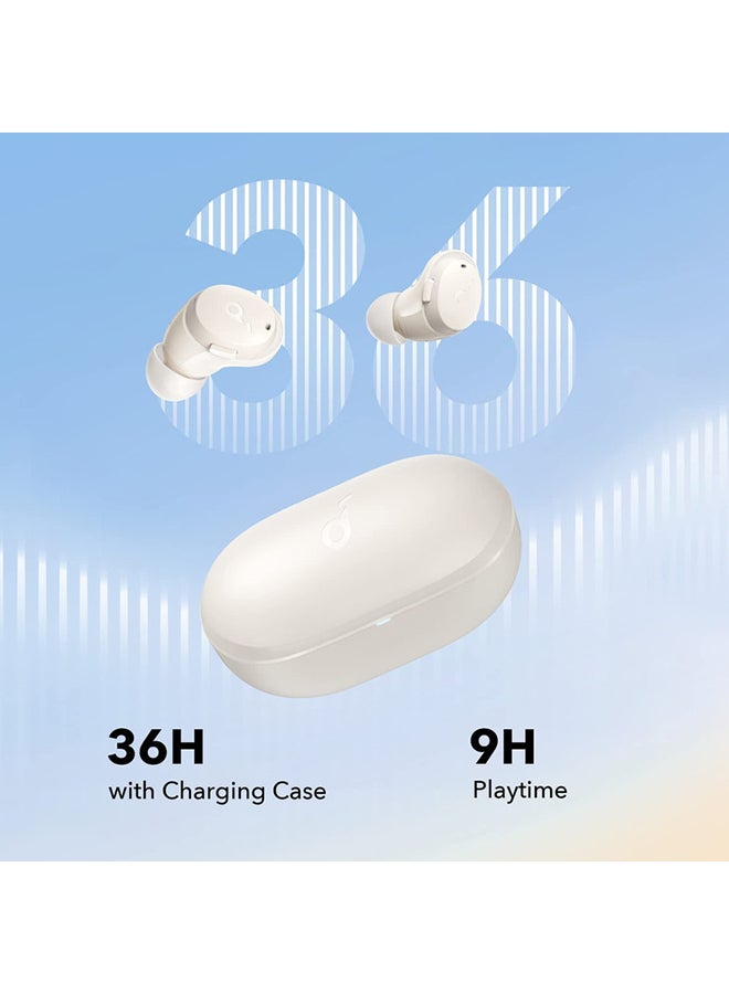 Soundcore - Life A3i Noise Cancelling Wireless Earbuds, Deep Bass, Hybrid ANC Bluetooth Earphones, AI-Enhanced Calls With 4 Mics, 36H Playtime With Fast Charging, Bluetooth 5.2, 22 Custom EQ White - Image 1