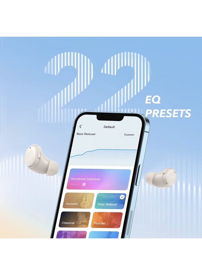 Soundcore - Life A3i Noise Cancelling Wireless Earbuds, Deep Bass, Hybrid ANC Bluetooth Earphones, AI-Enhanced Calls With 4 Mics, 36H Playtime With Fast Charging, Bluetooth 5.2, 22 Custom EQ White - Image 1