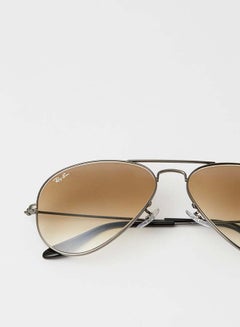 Ray-Ban Full Rim Aviator Sunglasses - 0RB3025 - Lens Size: 58 mm - Grey  - Image 4