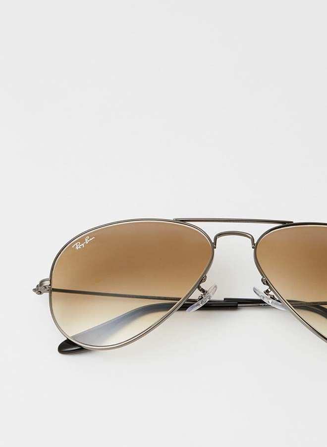 Ray-Ban Full Rim Aviator Sunglasses - 0RB3025 - Lens Size: 58 mm - Grey  - Image 4