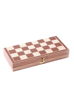 Collectible Foldable Wooden Chess Game Board Set with Crafted Premium Wood Pieces - v1664278549/N15720422A_1