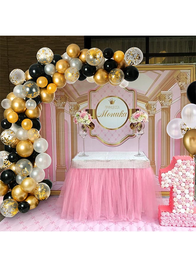 Sharpdo - 15-Piece Decorative Birthday Party Inflatable Balloon Set With Confetti 12inch - Image 1