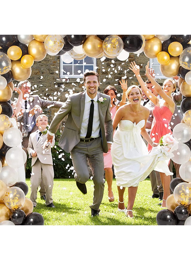 Sharpdo - 15-Piece Decorative Birthday Party Inflatable Balloon Set With Confetti 12inch - Image 1