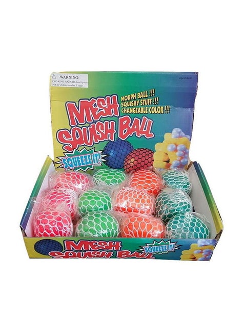 12-Piece Mesh Squash Novelty Ball Set For Kids 26.9x20.6x5.8cm
