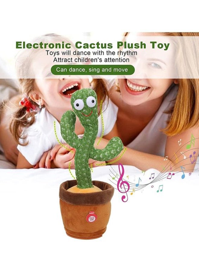 XiuWoo - Cute Big Eyed Dancing Cactus Plush Stuffed Toy With Music Premium Material - Image 1