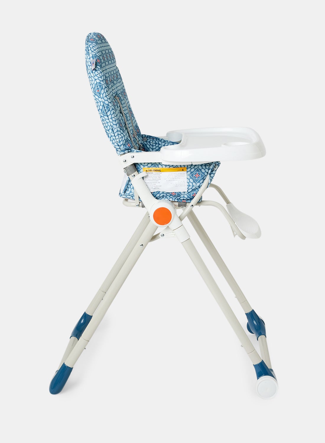 Foldable Baby Feeding High Chair Lightweight And Foldable With Multiple Recline Modes Suitable For Babies For 6 Months To 3 Years Blue 