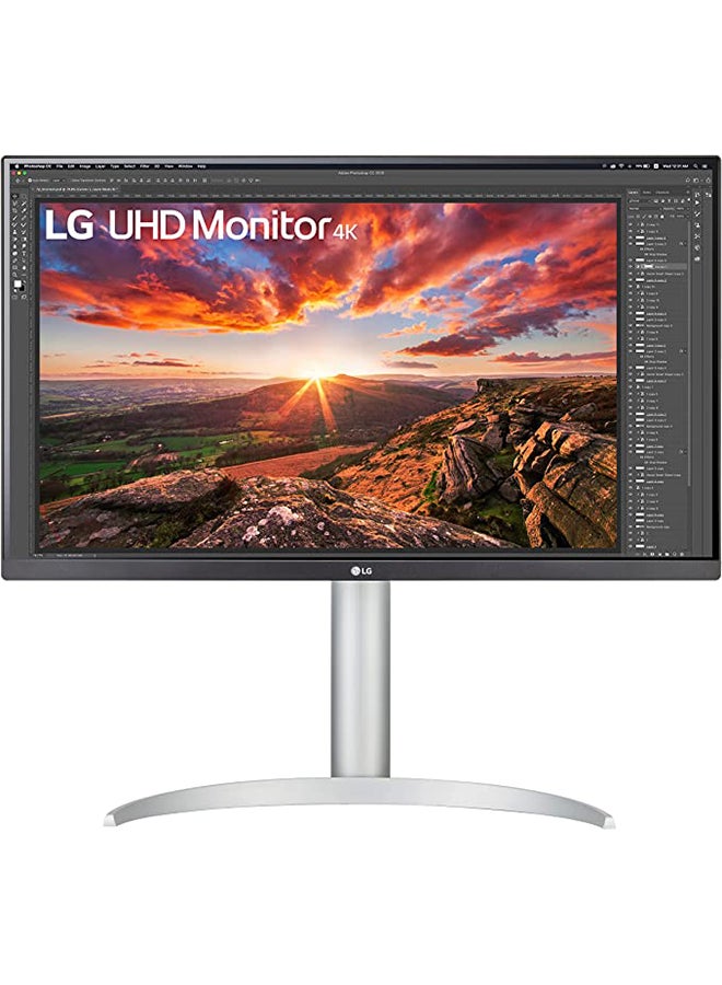 27UP650-W 27 Inch 4K UHD IPS LED Monitor, VESA Display HDR 400, AMD FreeSync, Tilt, Height & Pivot Adjustable Stand, 60Hz Refresh Rate, 5ms Response Time, 1.07B Color Support 27UP650-W Silver/Black - v1664286748/N53353743A_1