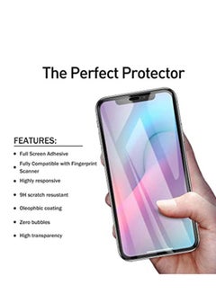 Muzz Tempered Glass Screen Protector For Apple iPhone 11 Clear/Black  - Image 2