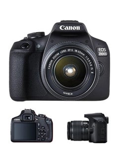 EOS 2000D DSLR Camera With 18-55 DC Lens، 24.1 MP، APS-C Sensor، Optical Viewfinder With 128 GB Extreme Pro UHS-I SDXC Memory Card Bundel - v1664293304/N53352723A_2