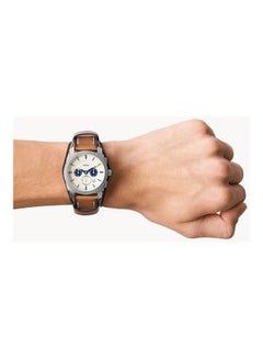 FOSSIL Men's Leather Chronograph Wrist Watch FS5922  - Image 4