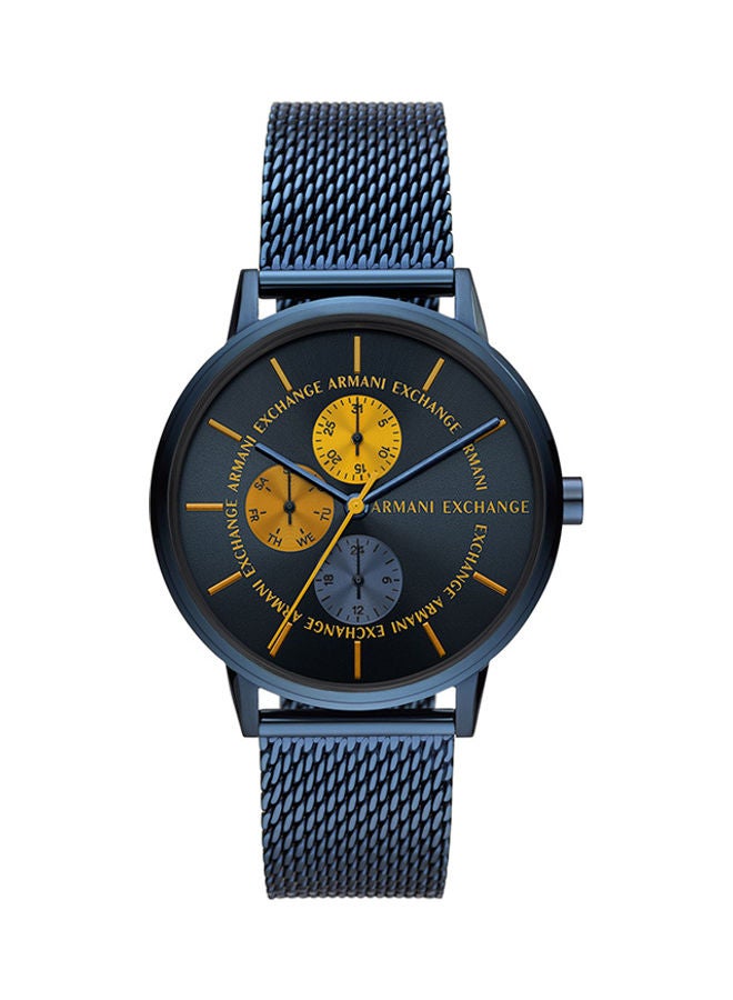 ارماني اكسشينج ساعة يد بعقارب وسوار من الاستانلس ستيل طراز AX2751 للرجال - Image 1