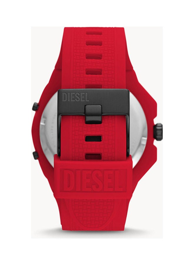 ديزل ساعة يد بعقارب وسوار من السيليكون طراز DZ1989 للرجال - Image 2