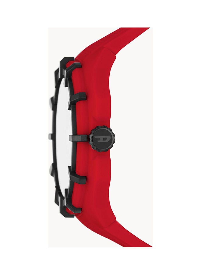 ديزل ساعة يد بعقارب وسوار من السيليكون طراز DZ1989 للرجال - Image 3