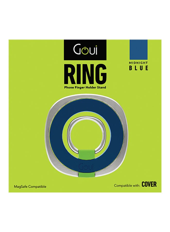 جوي حامل إصبع الهاتف الدائري – حلقة مغناطيسية، تدوير 360° وانقلاب 180°، قبضة أنيقة ومريحة، متوافق مع MagSafe للهواتف والأجهزة اللوحية أزرق ميدنايت - Image 3