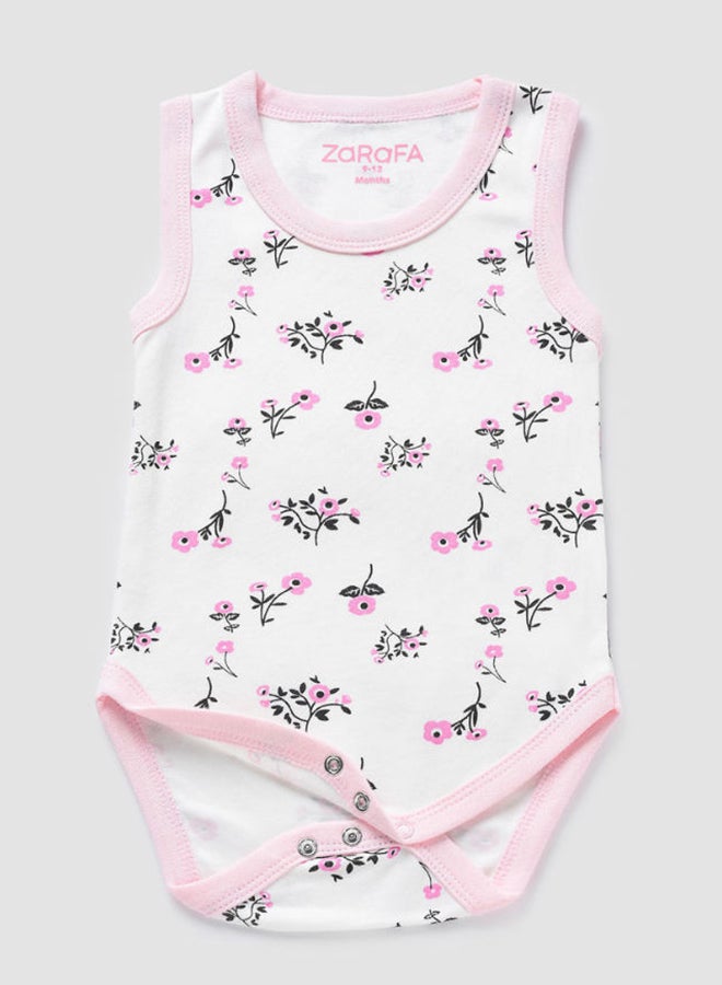 Zarafa Floral Printed Comfortable Onesies Ivory - Image 1