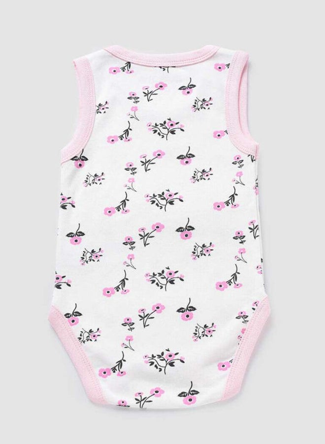 Zarafa Floral Printed Comfortable Onesies Ivory - Image 2