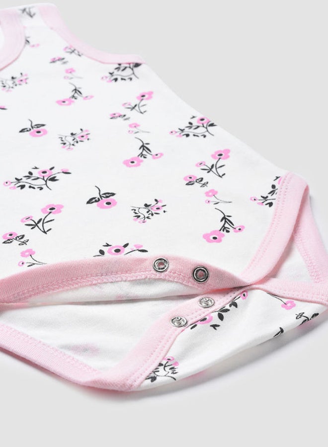 Zarafa Floral Printed Comfortable Onesies Ivory - Image 3