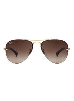 Ray-Ban Aviator Sunglasses - RB3449 001 - Lens Size: 59 mm - Gold  - Image 2