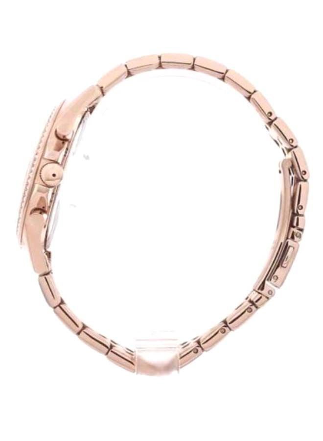 تومي هيلفيغر ساعة يد دائرية الشكل بعقارب وسوار من الستانلس ستيل طراز 1781978 - لون ذهبي للنساء - Image 3