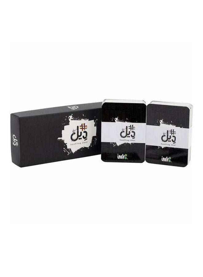 هاشتاج ديل لعبة الورق واللوح بألوان نابضة بالحياة بجودة ممتازة من 134 قطعة 8.7x0.8x5.8بوصة  - Image 1