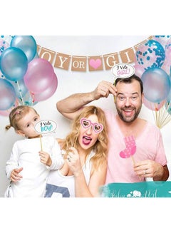 Generic Gender Reveal Party Supplies And Baby Shower Boy Or Girl Kit (64 Pieces) - Including 36  - Image 4