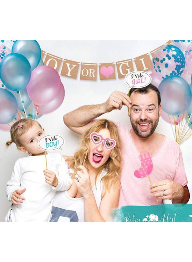 Generic - Gender Reveal Party Supplies And Baby Shower Boy Or Girl Kit (64 Pieces) - Including 36 - Image 1