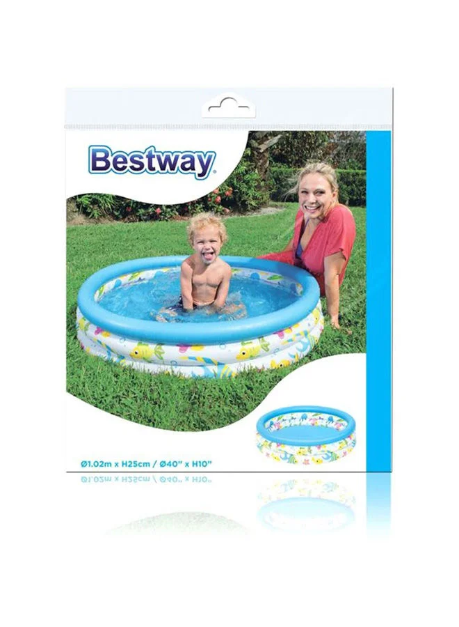 Bestway Coral Inflatable Swimming Pool Float for Boys and Girls 102x25cm