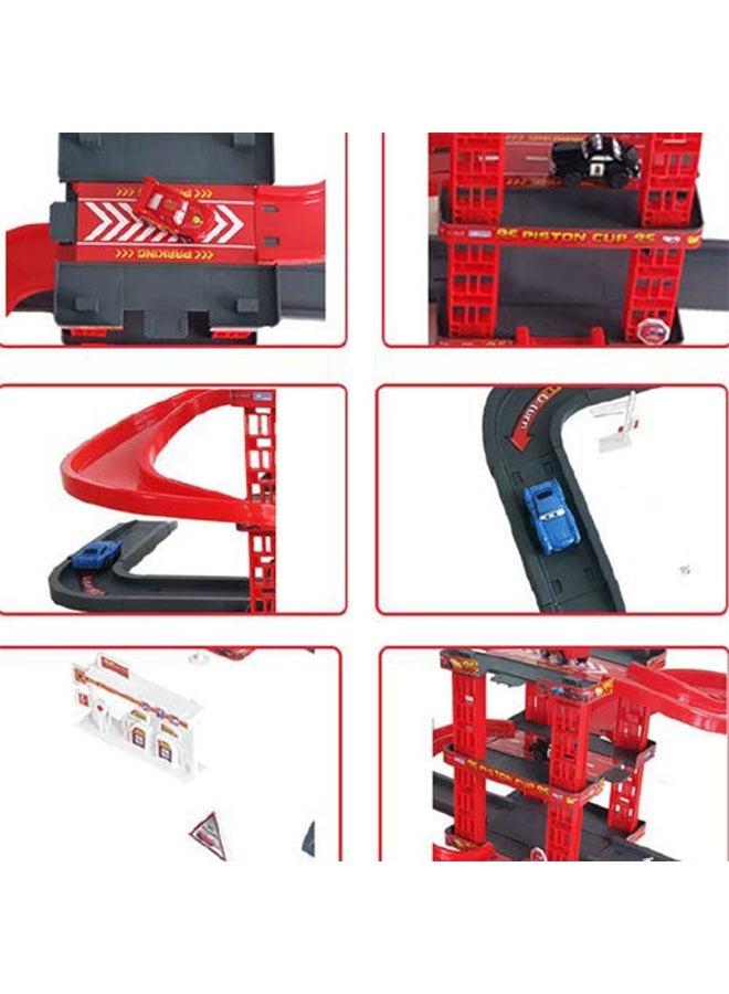 29-Piece Car Racing Track Parking Garage Lightweight Game Play Set For Boys - Image 4