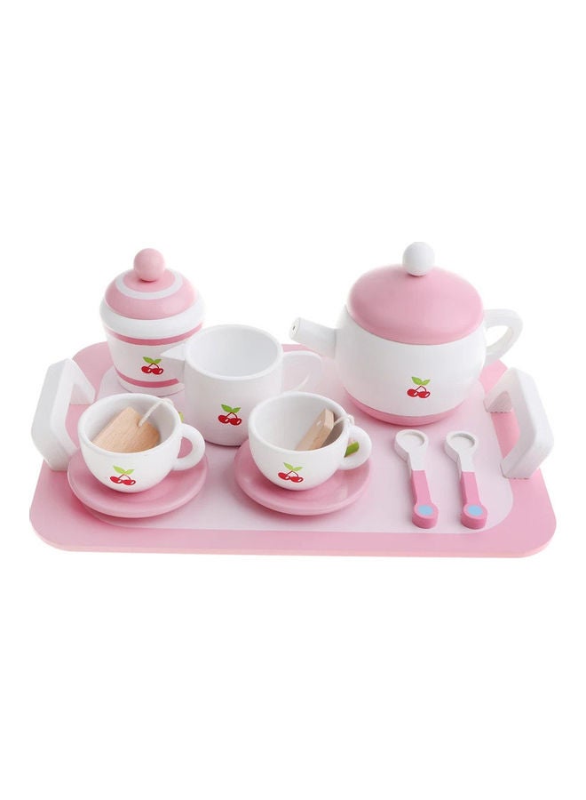 Basmah - 32-2046 Wodden Tea Kitchen Play Set For Kids - Image 1