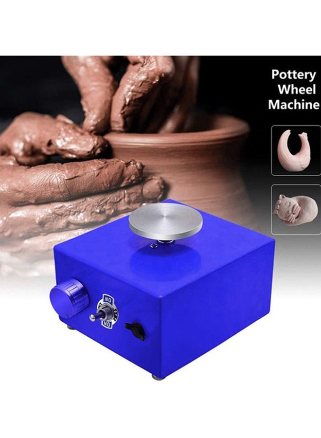 Kidle - 13-Piece Mini Fingertip Pottery Wheel Ceramic Art Machine Household Small with DIY Clay Tools, US Plug for Kids 13x15x8.5cm - Image 1
