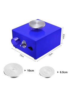 13-Piece Mini Fingertip Pottery Wheel Ceramic Art Machine Household Small with DIY Clay Tools, US Plug for Kids 13x15x8.5cm - v1664367112/N52190020A_6