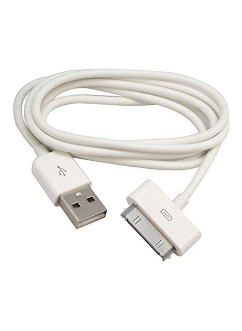 USB Sync Data Charging Charger Cable Cord For Apple Iphone 4 4S Ipod 4Th White