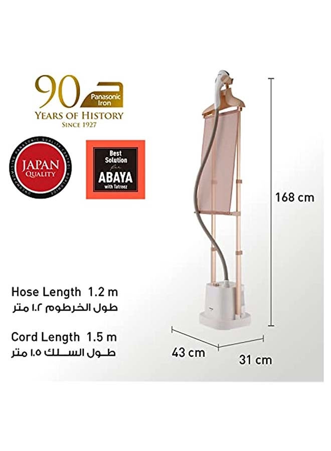 مكواة بخار للملابس ذات قطب مزدوج، لوح قماشي، 4 مراحل، بخار متغير، 2.0 لتر، 2140.0 وات، NI-GWE080WTH، أبيض 2 L 2140 W NI-GWE080WTH أبيض