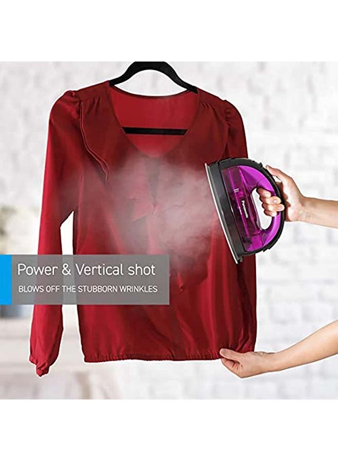 Panasonic Cordless Steam Iron Multi Direction Sole Plate Detachable Water Tank Anti CalcAnti Drip Cover 135.0 ml 1550.0 W NI-WL41VTH Violet - Image 4