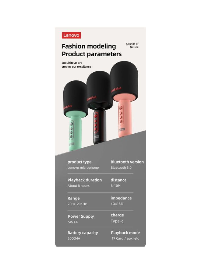Lenovo Thinkplus M1 Wireless Handheld Microphone HiFi Professional Mobile Phone Live Sound Card Portable Karaoke Speaker KTV  - Image 2