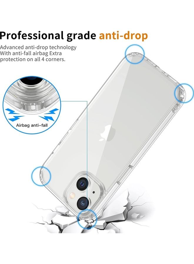 JOYROOM Transparent Case Anti-Yellowing Military,Ultra-Thin,Shock Absorption Anti-Scratch Protective Phone Case Back Cover For Apple iPhone 14 6.1 Inch Clear - Image 3