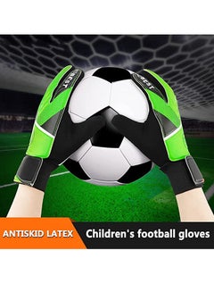 Generic Kid's Goalkeeper Gloves Finger Protection Latex Soccer Goalie Gloves Teenagers Breathable Sports Gloves 15cm 15cm  - Image 2