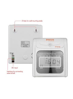 DOYO LED Display Electronic Time Clock Printing White  - Image 5