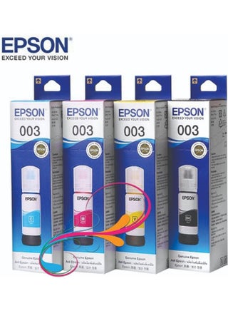 T003 65ML FOR PRINTER L1110 / L3100 / L3101 /L3110 / L3150 / L5190 Bundle Multicolour - v1664429868/N53354402A_1