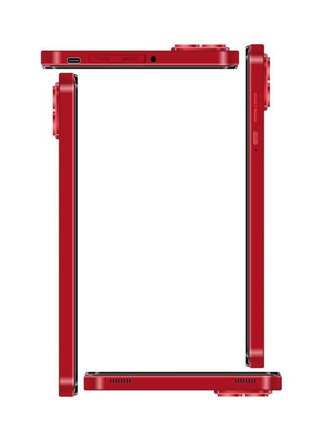 C idea - 5G Android Tablet CM813 Pro 8 Inch Zoom Supported Smart Tab with Quad Core CPU Bluetooth Wifi Silicon Protective Case cover (Red) - Image 1