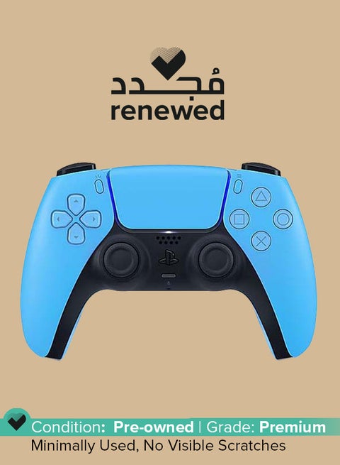 Renewed - Dualsense Wireless PS5 Controller- StarLight Blue