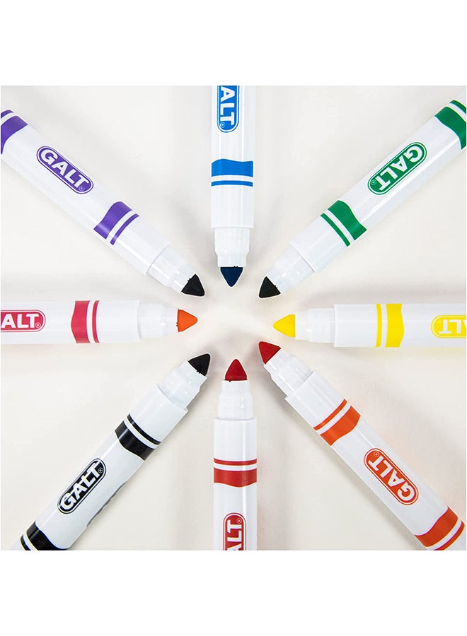 Galt Toys - 8 Chunky Pens - Washable (Arts & Crafts Drawing & Painting Office & School Supplies) 12.6x1.1x17.2cm - Image 1