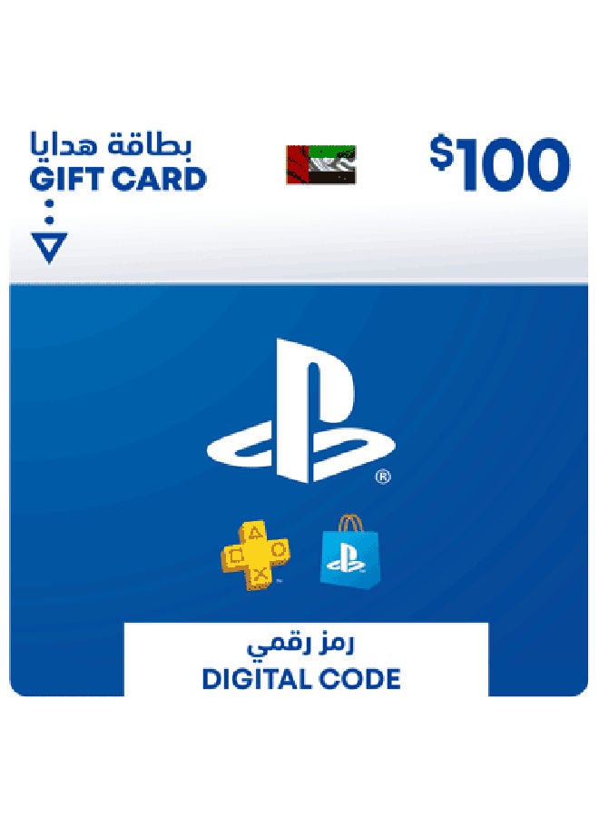 Sony - 12 Hours Delivery Playstation Network 100 USD Wallet Top-Up UAE (Delivery via SMS/WhatsApp) - Image 1