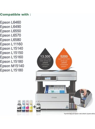 Pack of 4 Epson 112 Ink Bottle Set Black, Cyan, Yellow & Magenta - view 2