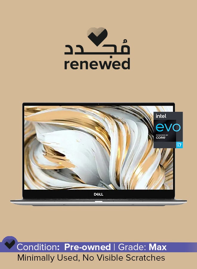 DELL Renewed - XPS 13 9305 Performance Ultrabook With 13.4-Inch Full HD Display, Core i7-1165G7 Processor/16GB RAM/512GB SSD/Intel Iris Xe Graphics/Windows 11 Home /International Version English/Arabic Silver  - Image 1